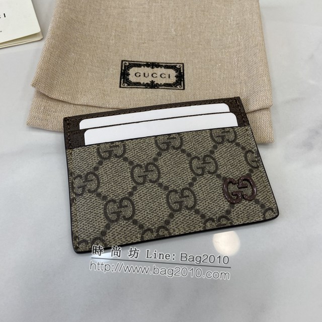 Gucci專櫃古馳最新款飾GG細節卡片夾卡包 jh2305型號：768248